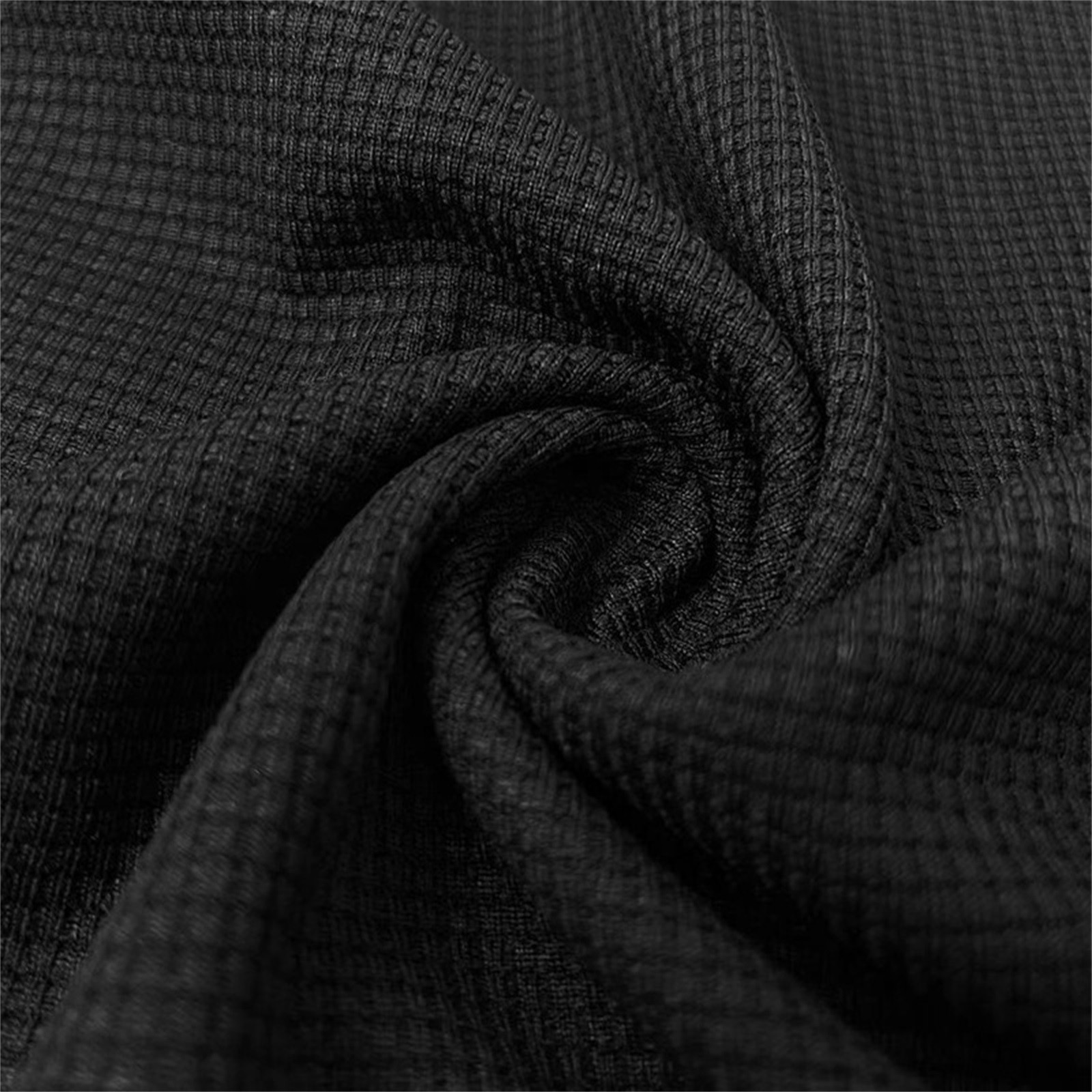 thumbnail image 4 of Camiseta informal de manga corta con cuello en V y textura de algodón para hombre - Tejido de punto waffle, corte ajustado, para deportes/regalos de empresa, 4 of 7